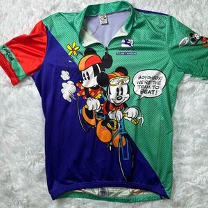 Vintage Giordana Disney Mickey Minnie Team Tandem Cycling Jersey Men's XL Italy